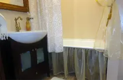 Bathroom curtain screen photo