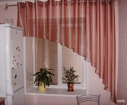 Curtains for the kitchen sizes photo