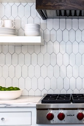 Vertical tiles for kitchen backsplash photo