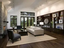 Living Room Interiors Combination Of Floor And Walls