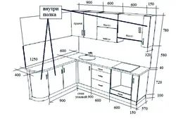 Кухня высота верхних шкафов фото
