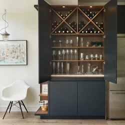 Барный шкаф на кухне дизайн