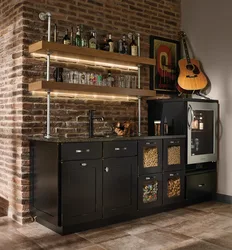 Барный шкаф на кухне дизайн