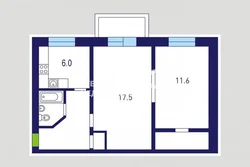 Дизайн Квартиры 2Х Комнатной 44М2 С Раздельными Комнатами