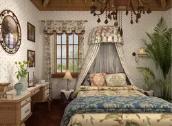 Bedroom design in Provence style