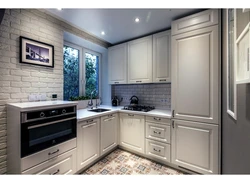 Refrigerator In Classic Kitchen Design