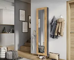 Hallway Design With Shoe Rack And Mirror
