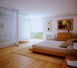 Walls And Floor In The Bedroom Interior Photo