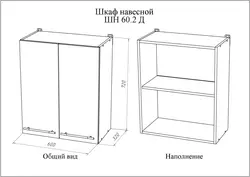 Схема шафы для кухні фота