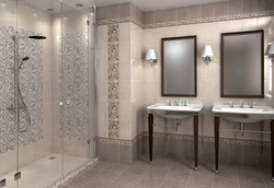 Ceramic tiles bathroom design