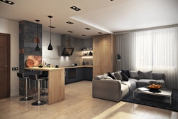 Kitchens and their projects design of apartment rooms