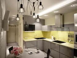 Small kitchen design with TV