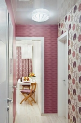 Interior wallpaper in the kitchen and hallway