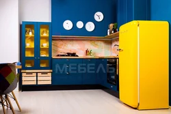 Blue Yellow Kitchens Photos