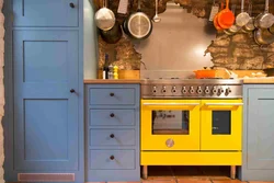 Blue yellow kitchens photos