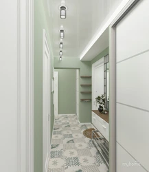 Photo of the hallway of a three-room apartment in a panel house