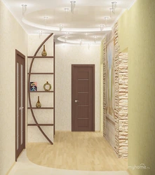 Photo of the hallway of a three-room apartment in a panel house