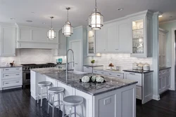 Kitchen Design With Gray Marble