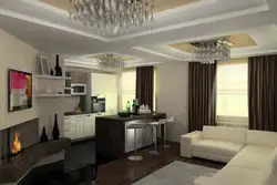 Design of a combined living room and kitchen