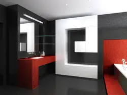 Living room bathroom design