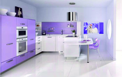 Kitchens of pale colors photo