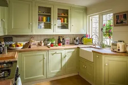 Kitchens of pale colors photo