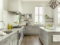 Kitchens of pale colors photo