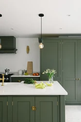 Olive drab kitchen design