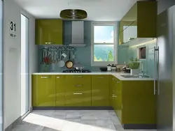 Olive drab kitchen design
