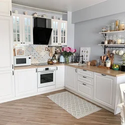 Countertops For White Kitchen Interior Photo