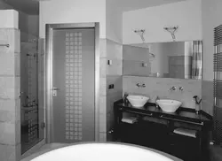 Photo Of Doors Installed In The Bathroom