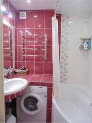 Красная ванна в хрущевке фото