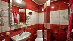 Красная ванна в хрущевке фото