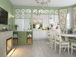 Refrigerators for the kitchen in Provence style photo