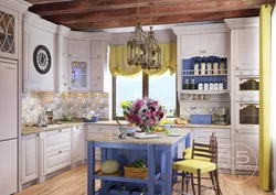 Refrigerators for the kitchen in Provence style photo