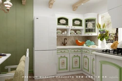 Refrigerators For The Kitchen In Provence Style Photo