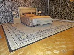 Carpets for the bedroom in a modern style photo