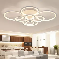 LED ceiling chandeliers for the kitchen photo