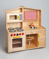 Children's kitchen photo with dimensions