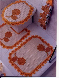 Crochet bath mat photo
