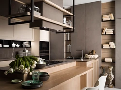 Kitchen design with open hood