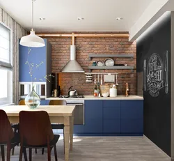 Small corner kitchens in loft style photo