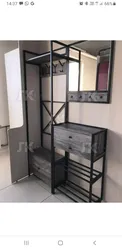 Loft üslubunda koridor metaldan hazırlanmış fotoşəkil