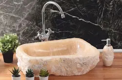 Ракавіны для ваннай з каменя фота