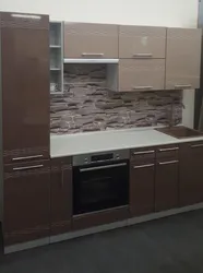 Mocha matte kitchen in the interior