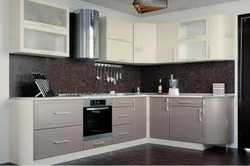 Mocha matte kitchen in the interior