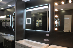 Bathroom mirrors with lighting photo