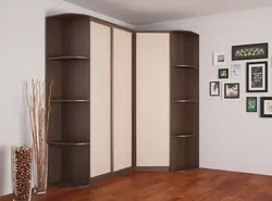 Угловой шкаф для одежды в гостиную в современном стиле фото