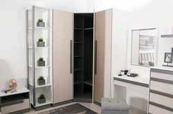 Corner Wardrobe In The Living Room In A Modern Style Photo