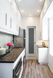Small walk-through kitchen design